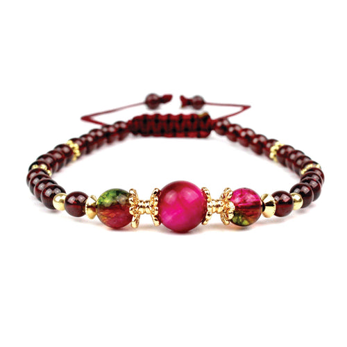 Fabulous Pink-Energy Stone Bracelet-La Meno