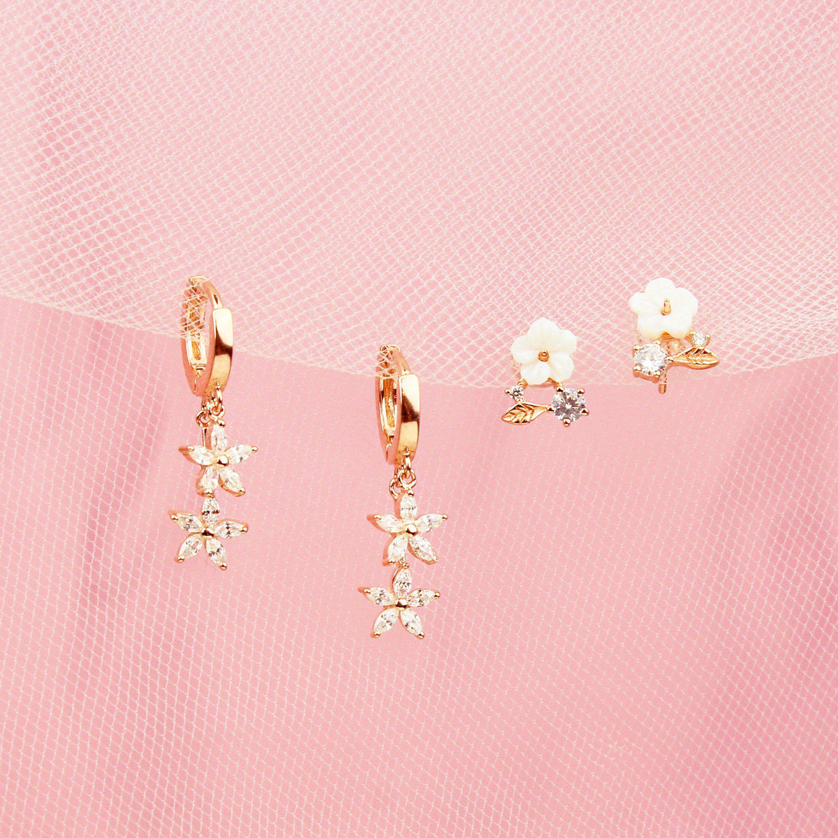 Flora Earring Set-Jewelry Set-La Meno