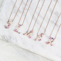 Floral Letter Necklace-Limited Edition-La Meno