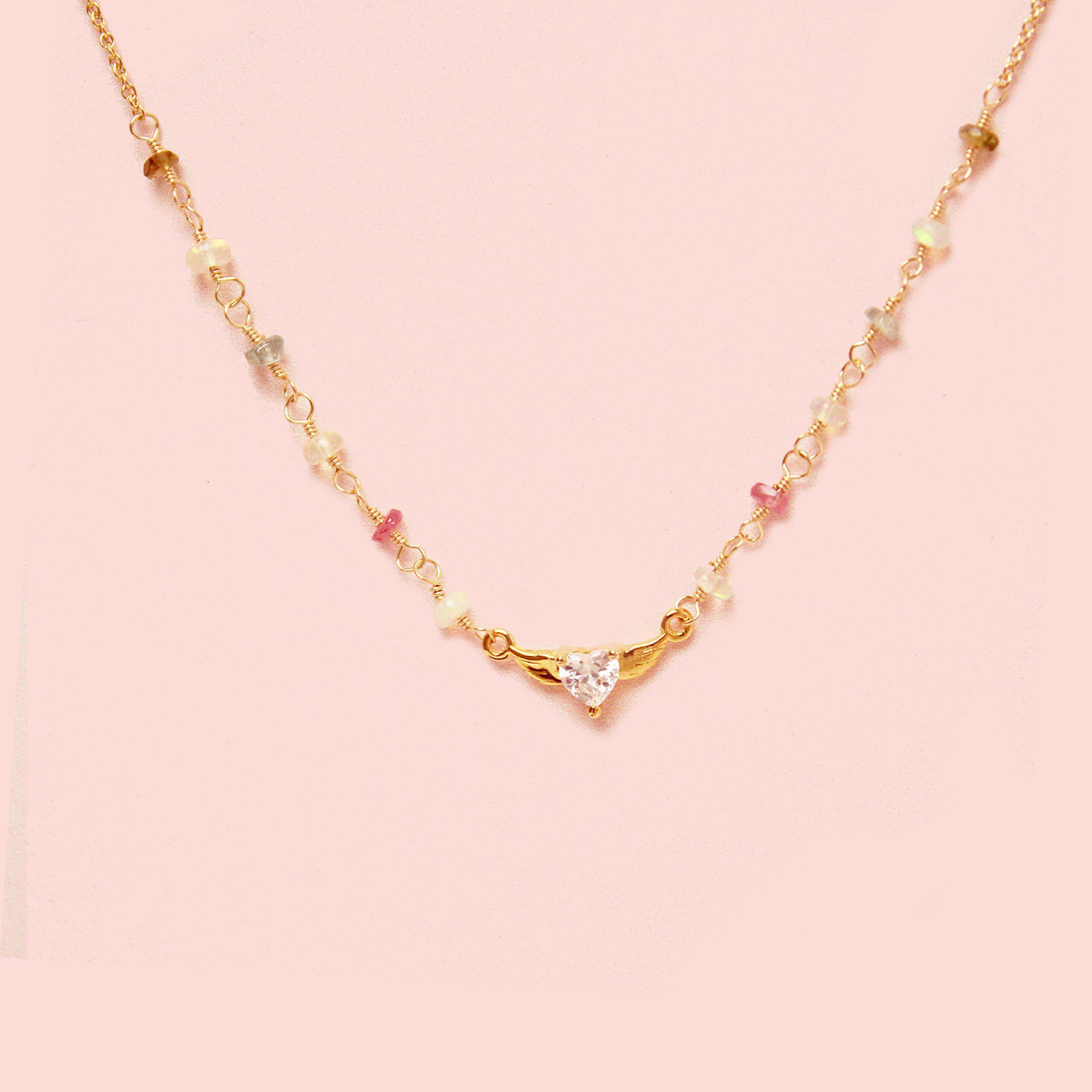 Flying Heart Necklace-Adorn Necklace-La Meno