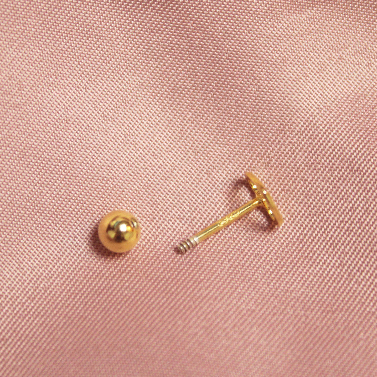 Gold Heart Screw Back Earring-Limited Edition-La Meno