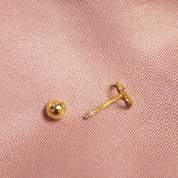 Gold Heart Screw Back Earring-Limited Edition-La Meno