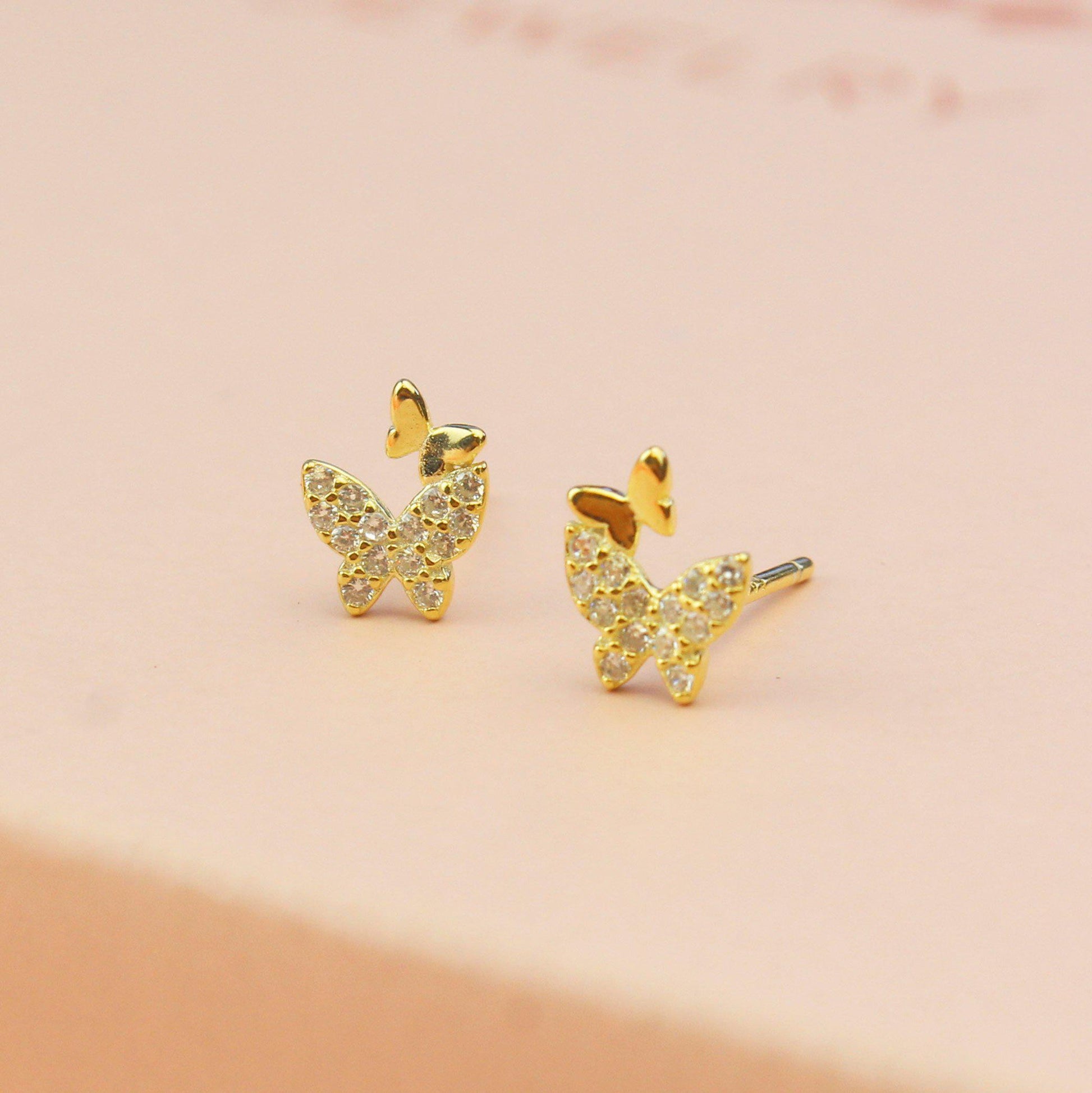 Golden Butterfly Earrings-Limited Edition-La Meno