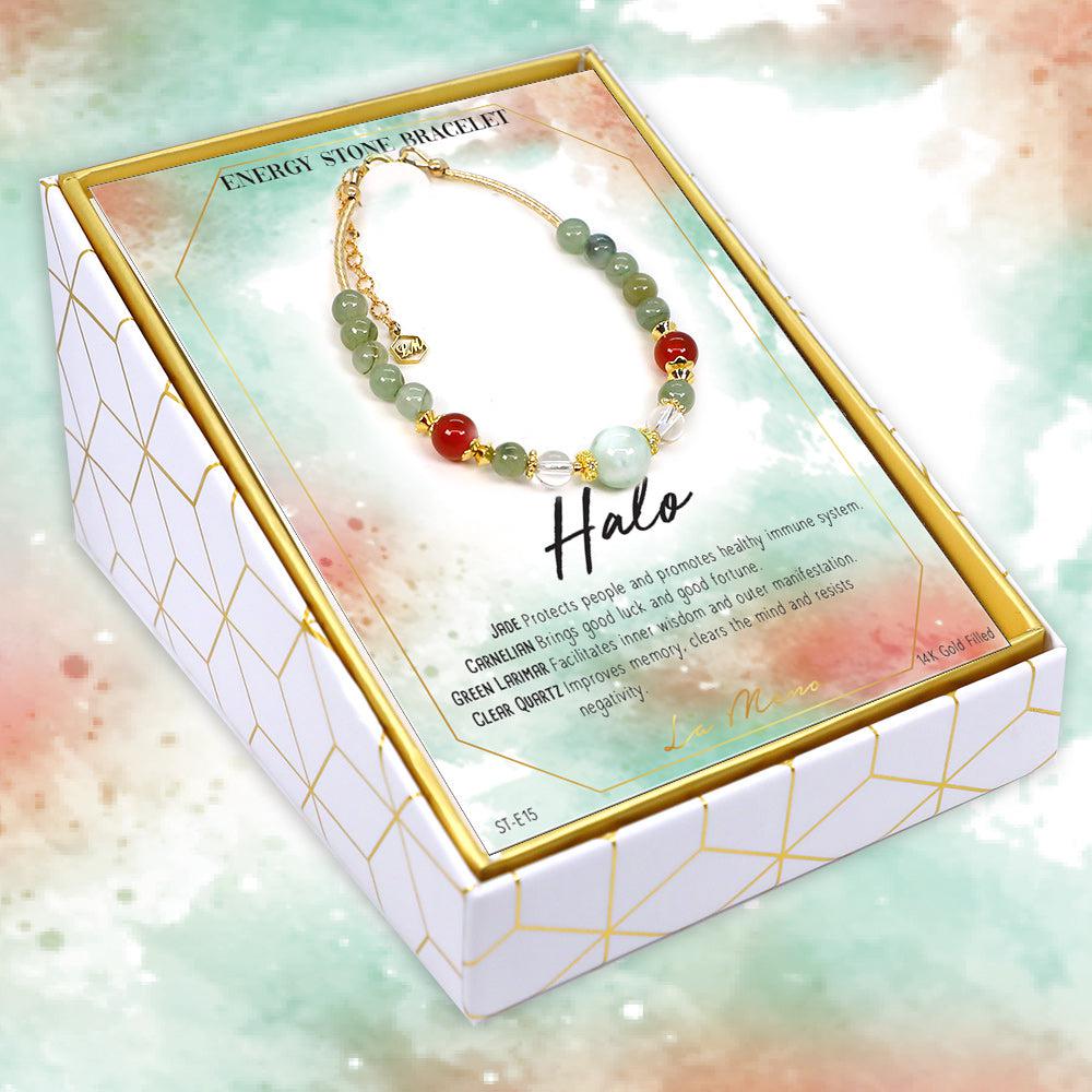 halo - energy stone bracelet - La Meno