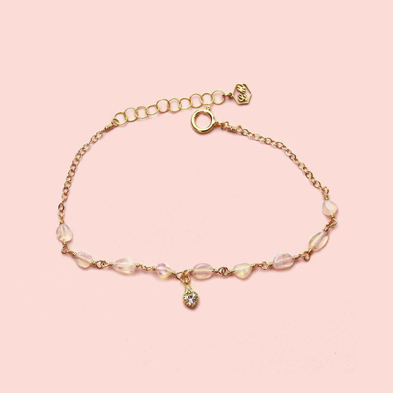 Teardrop Opal Bracelet-Adorn Bracelet-La Meno