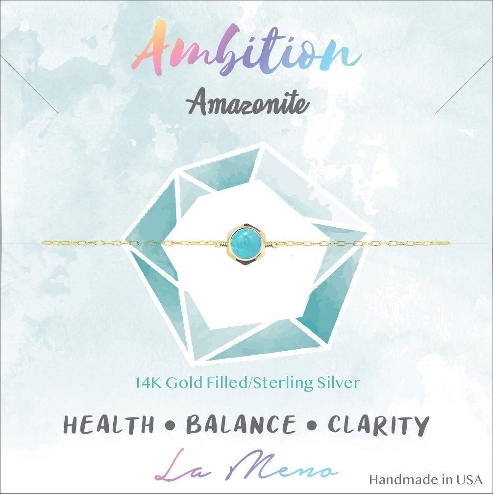 [Hexagon] Amazonite Bracelet