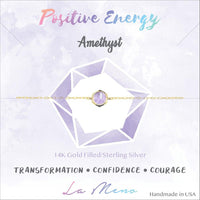 [Hexagon] Amethyst Bracelet