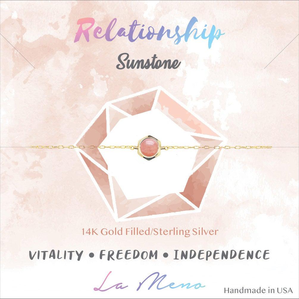 [Hexagon] Sunstone Bracelet