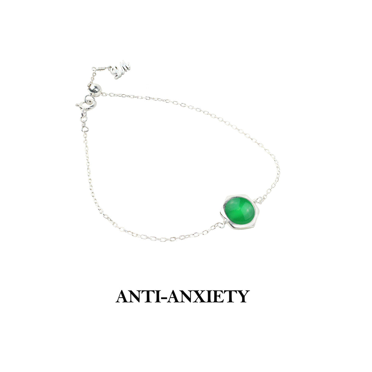 [Hexagon] Green Agate Bracelet-Hexagon Bracelet-La Meno