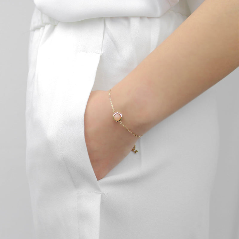 [Hexagon] Sunstone Bracelet-Hexagon Bracelet-La Meno