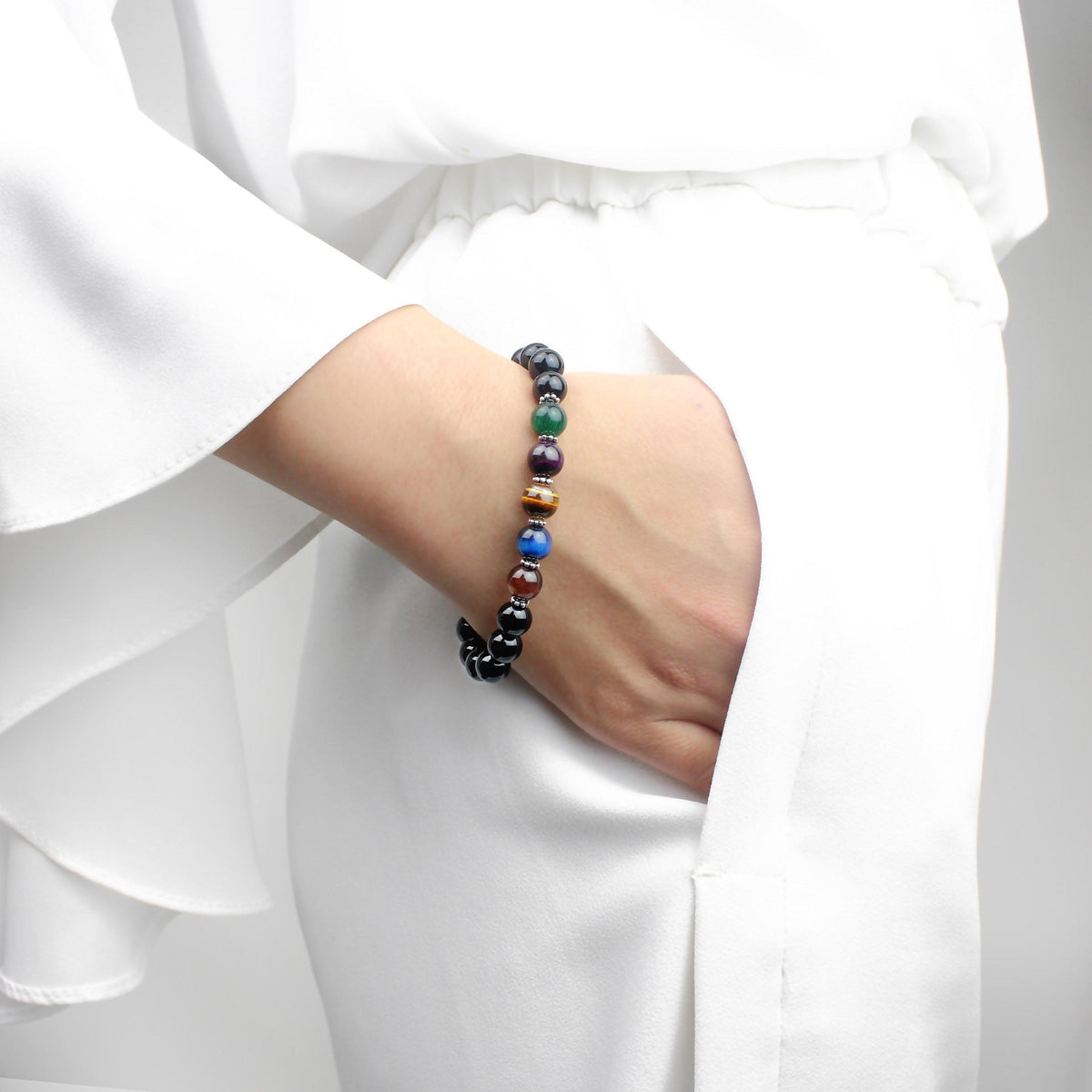 Infinity-Energy Stone Bracelet-La Meno