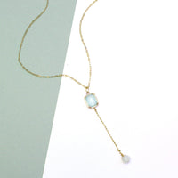 Jade Necklace-Dangling Necklace-La Meno