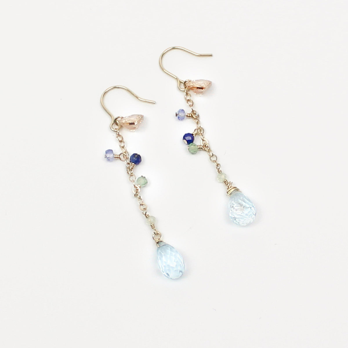 Little Blue Drop Earring-Adorn Earring-La Meno