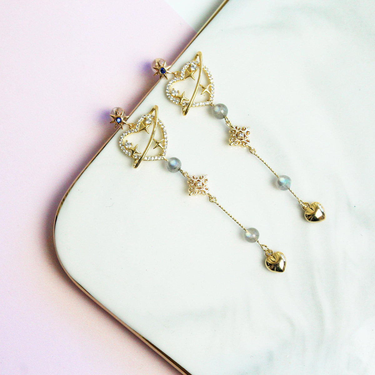 Love Beyond the Galaxy Earring-Adorn Earring-La Meno