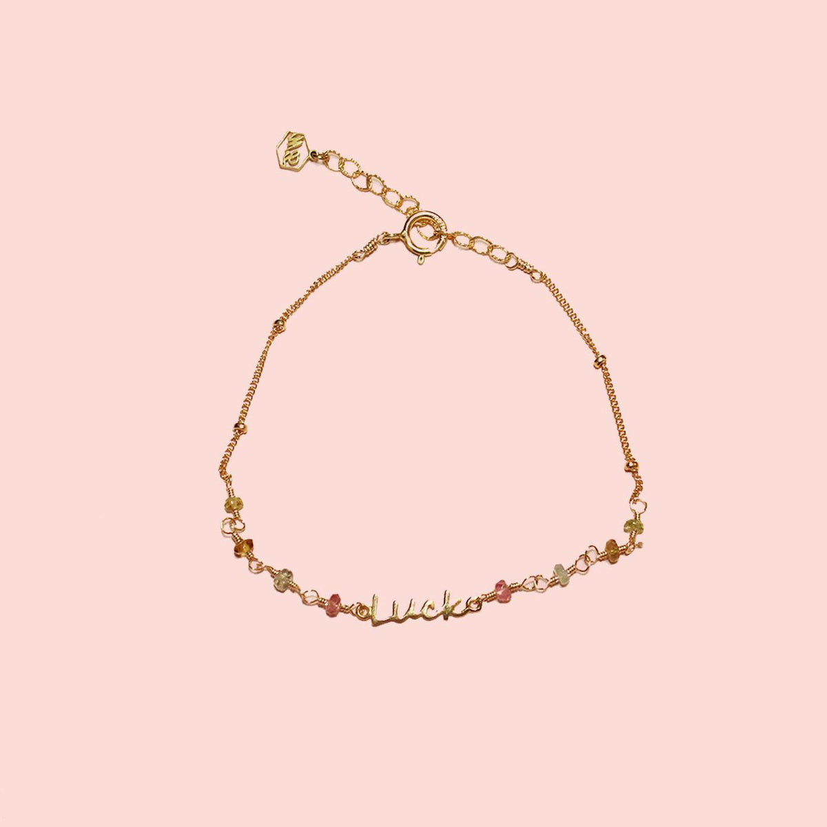 Luck Rainbow Tourmaline Bracelet-Adorn Bracelet-La Meno