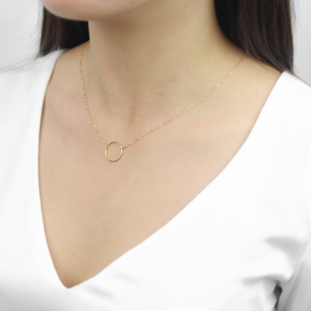 [Lucky Charm] Big Circle Necklace-Lucky Charm Necklace-La Meno