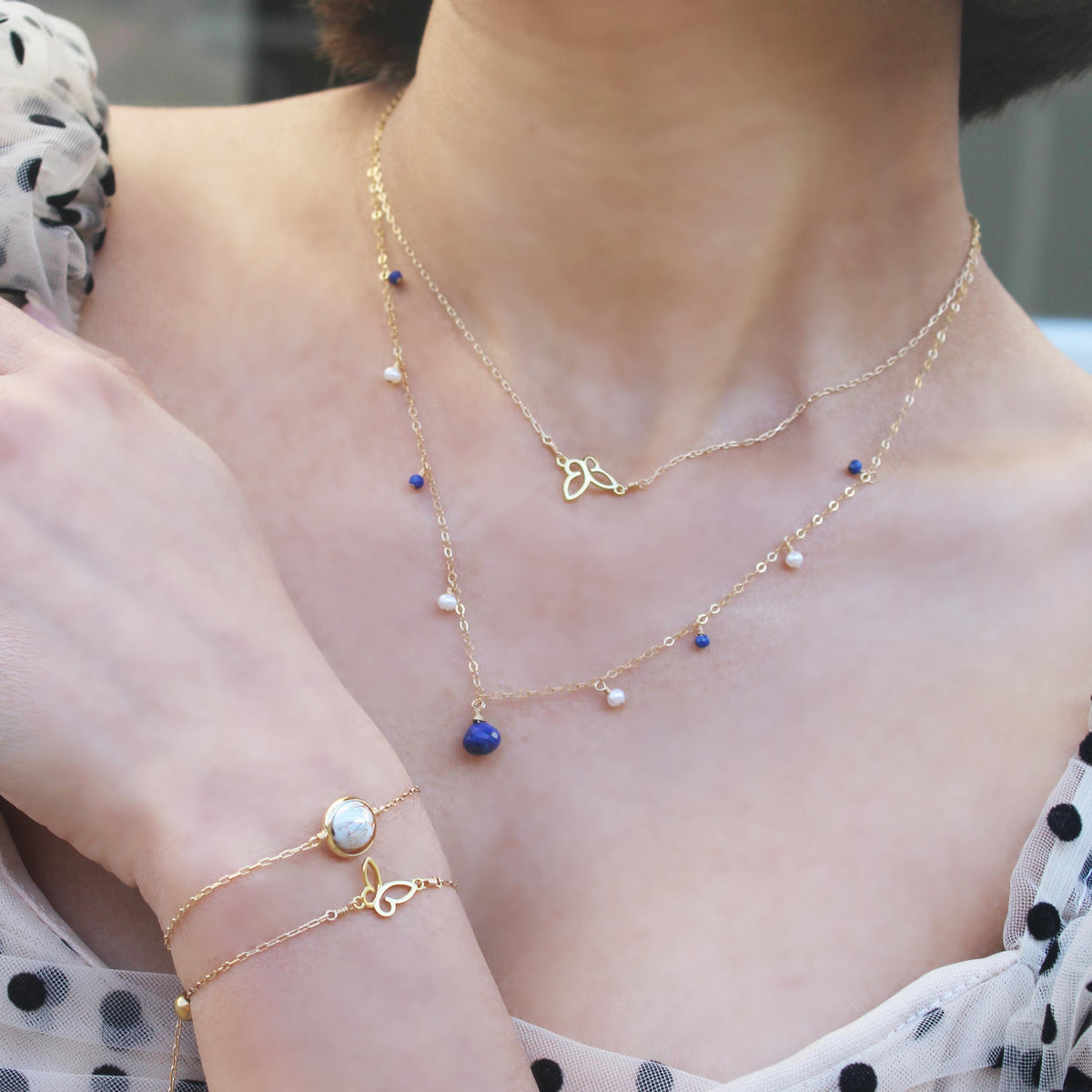 [Lucky Charm] Butterfly-Lucky Charm Bracelet-La Meno