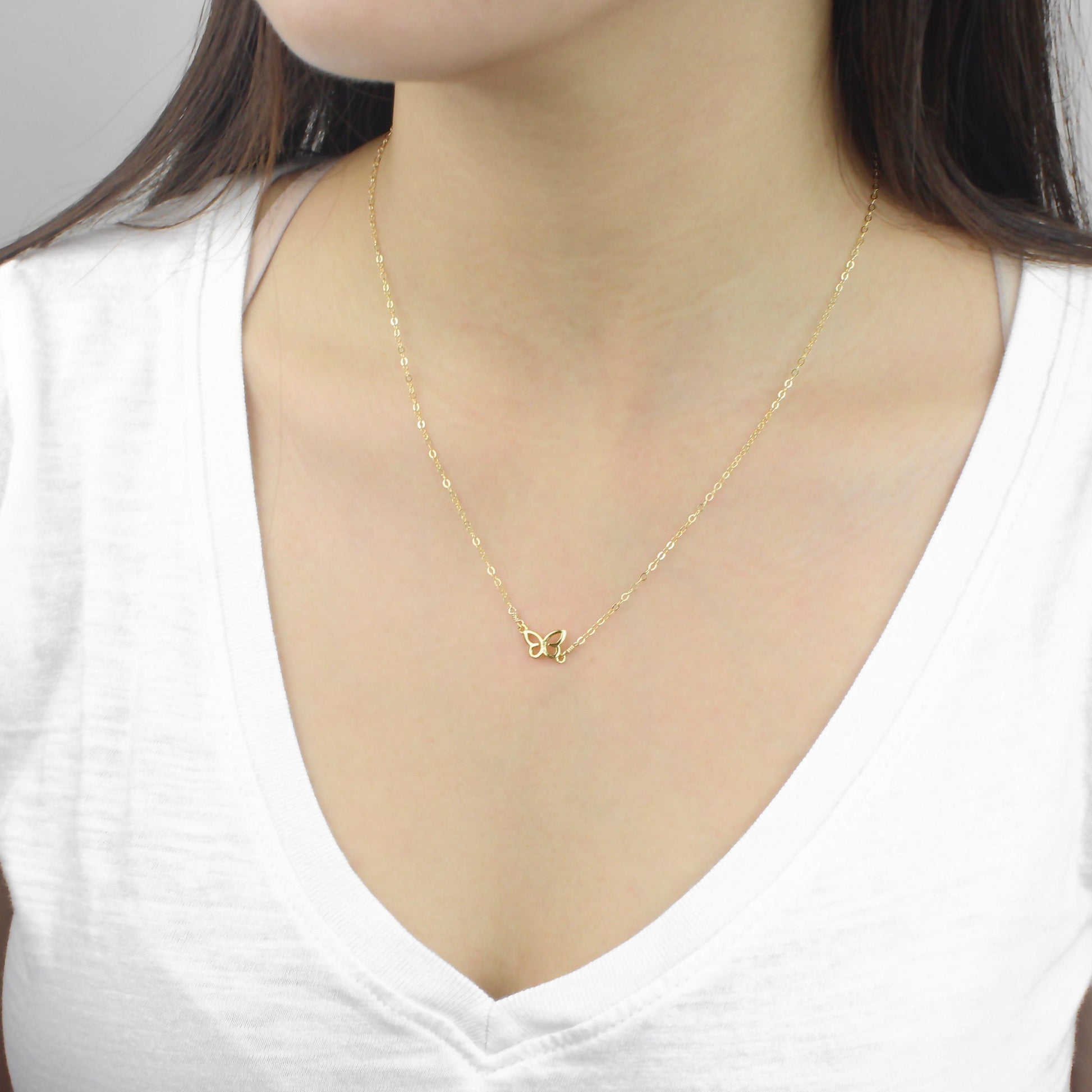 [Lucky Charm] Butterfly Necklace-Lucky Charm Necklace-La Meno