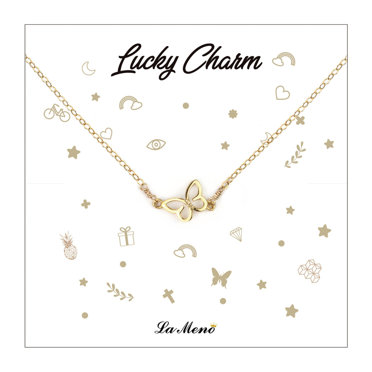 [Lucky Charm] Butterfly Necklace-Lucky Charm Necklace-La Meno