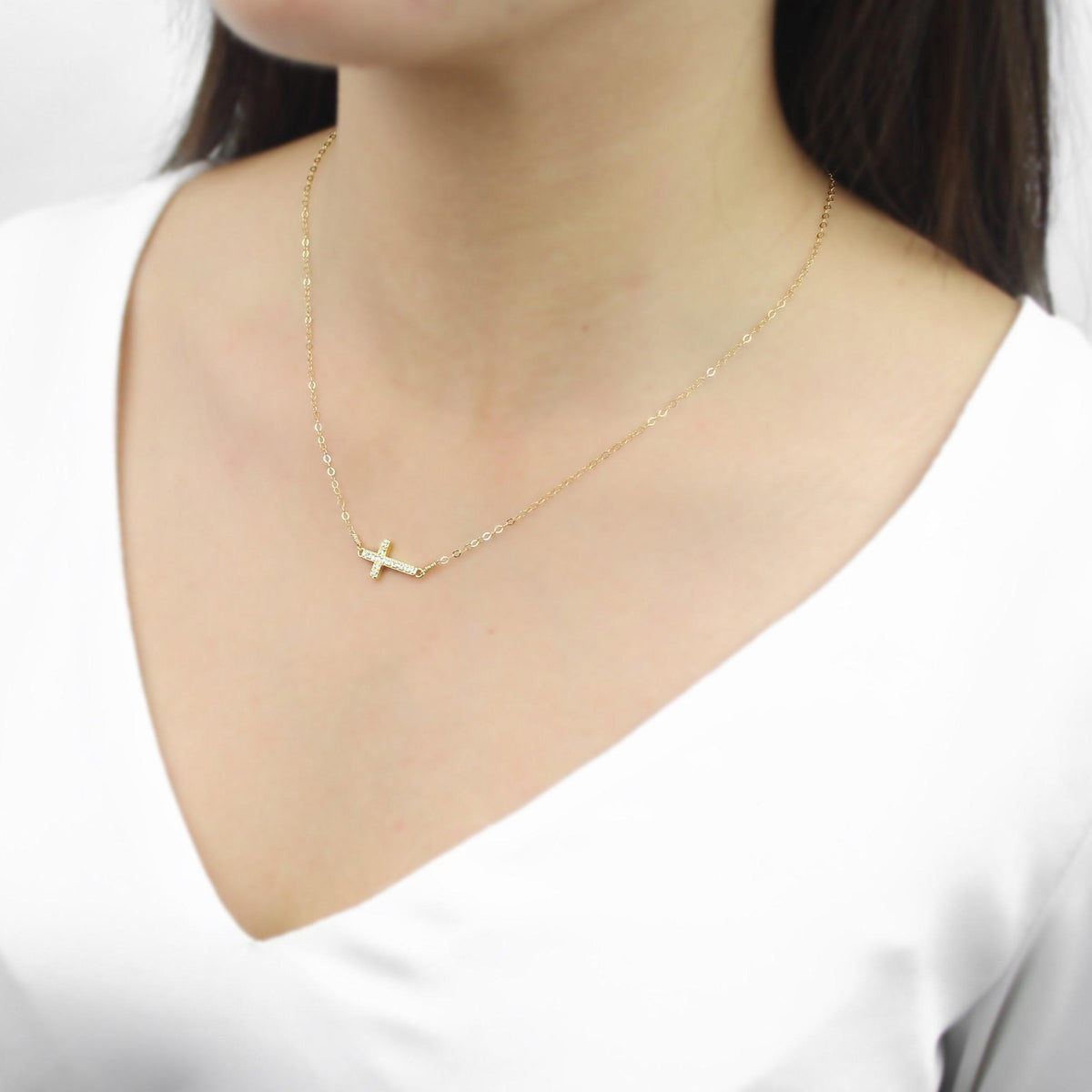 [Lucky Charm] Cross Necklace-Lucky Charm Necklace-La Meno