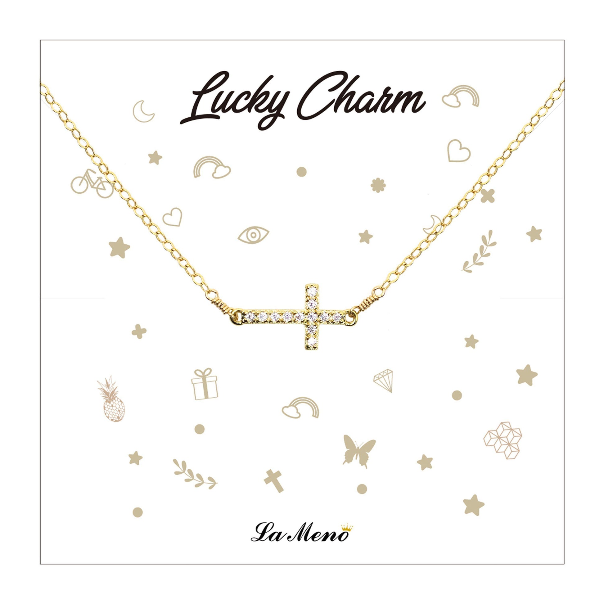 [Lucky Charm] Cross Necklace-Lucky Charm Necklace-La Meno