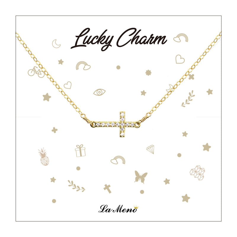 [Lucky Charm] Cross Necklace-Lucky Charm Necklace-La Meno