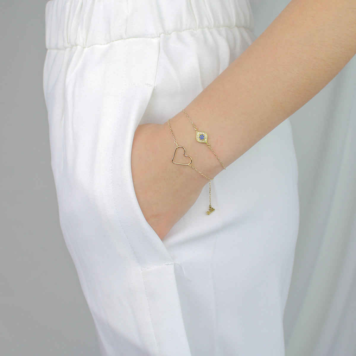 [Lucky Charm] Heart-Lucky Charm Bracelet-La Meno