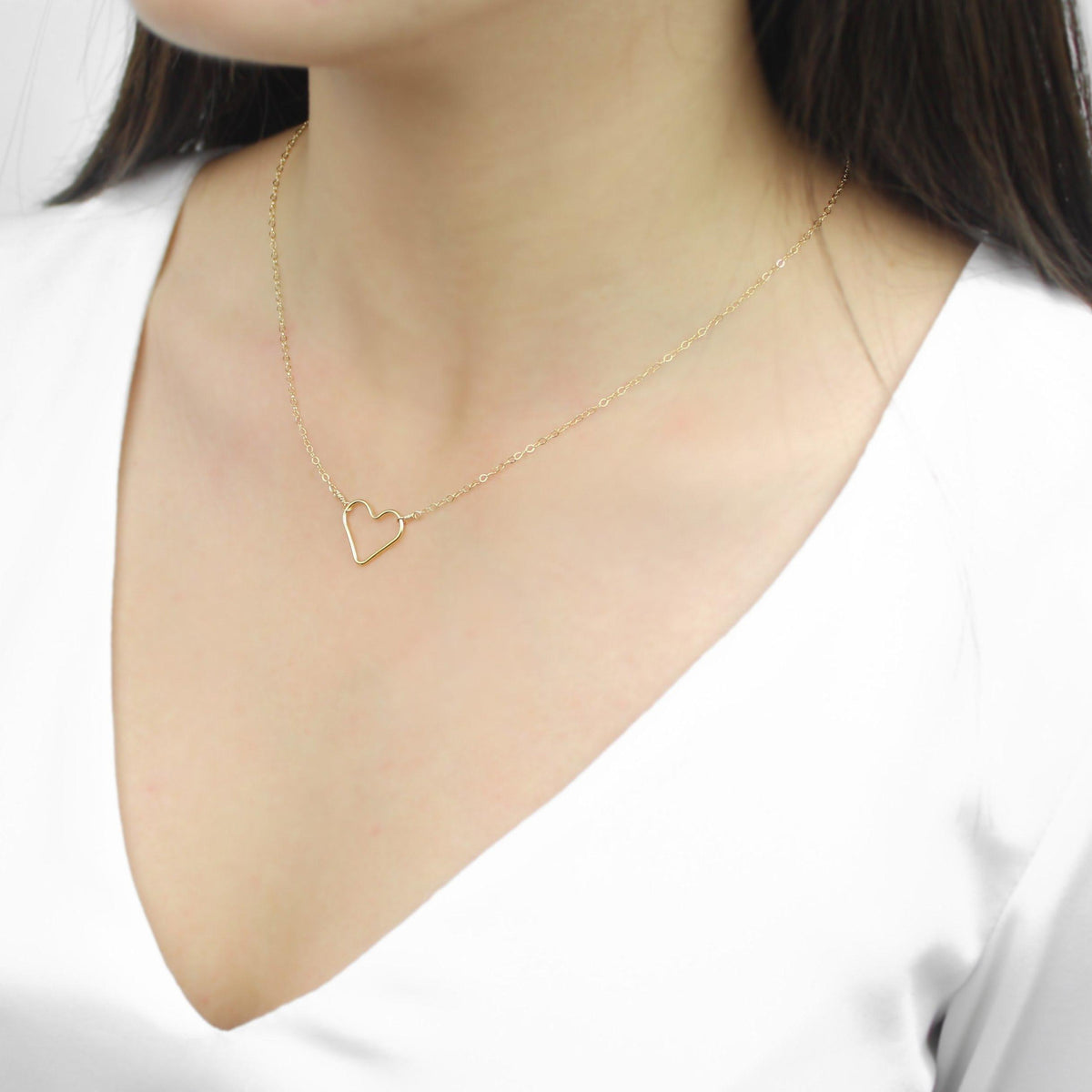 [Lucky Charm] Heart Necklace-Lucky Charm Necklace-La Meno