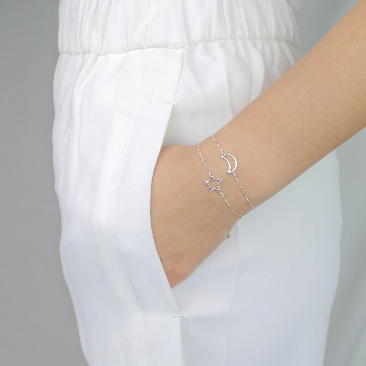 [Lucky Charm] Moon-Lucky Charm Bracelet-La Meno