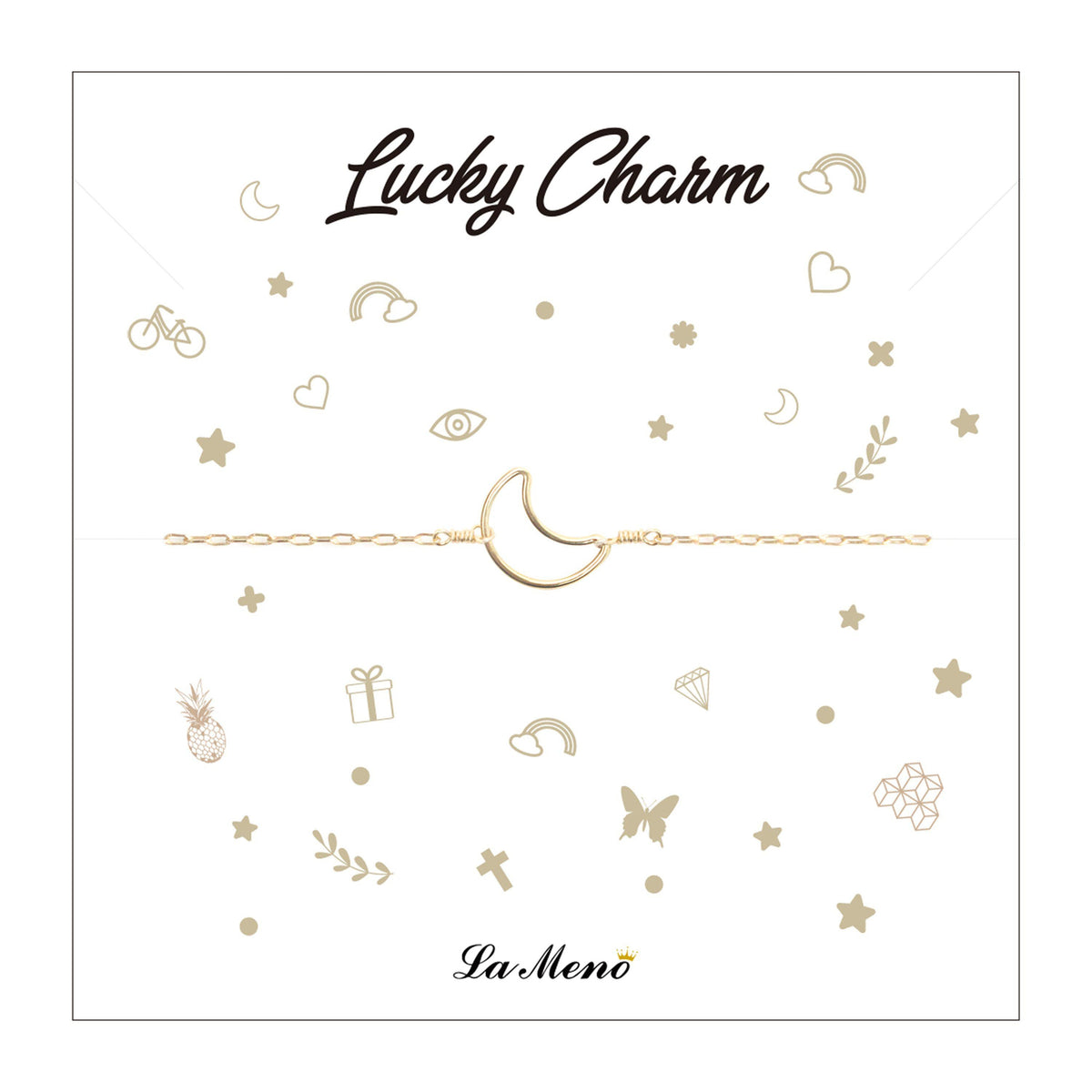 [Lucky Charm] Moon-Lucky Charm Bracelet-La Meno