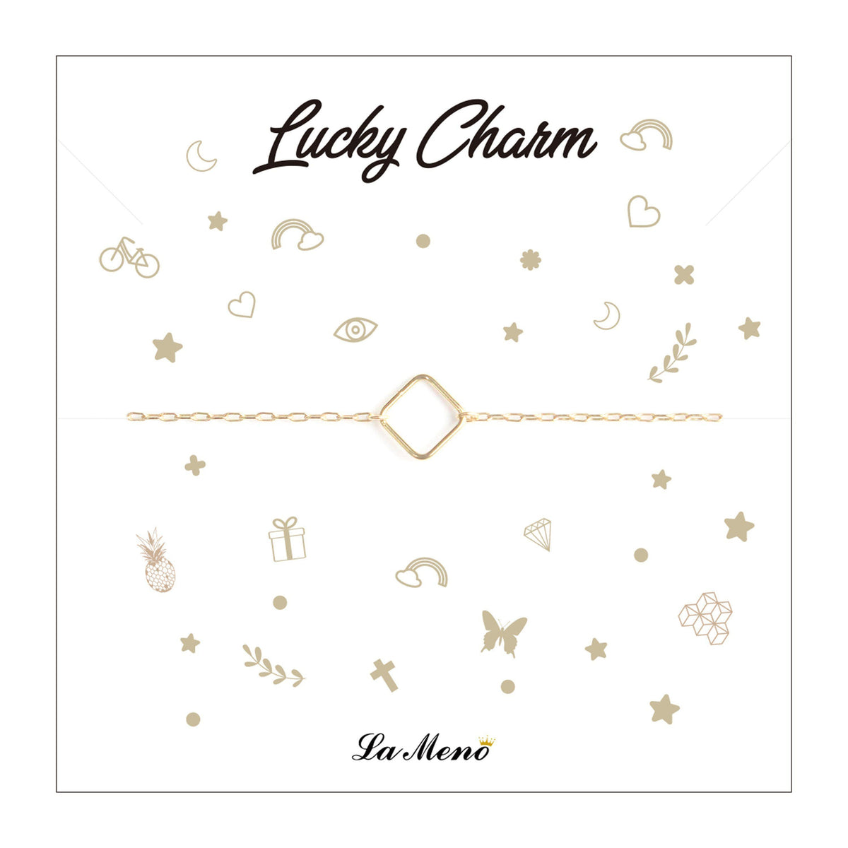 [Lucky Charm] Square-Lucky Charm Bracelet-La Meno