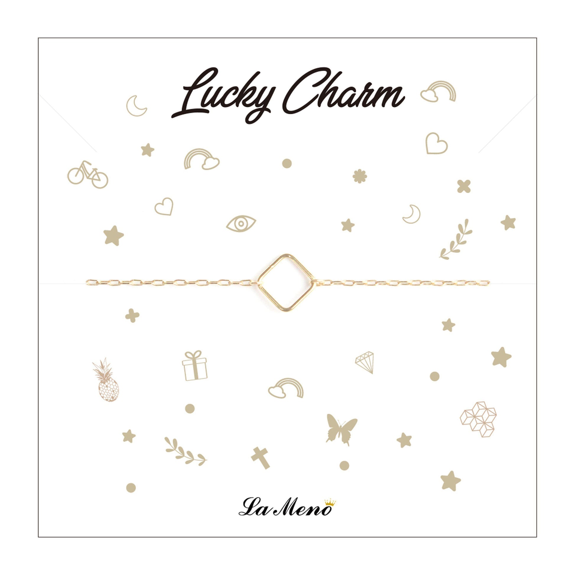 [Lucky Charm] Square-Lucky Charm Bracelet-La Meno