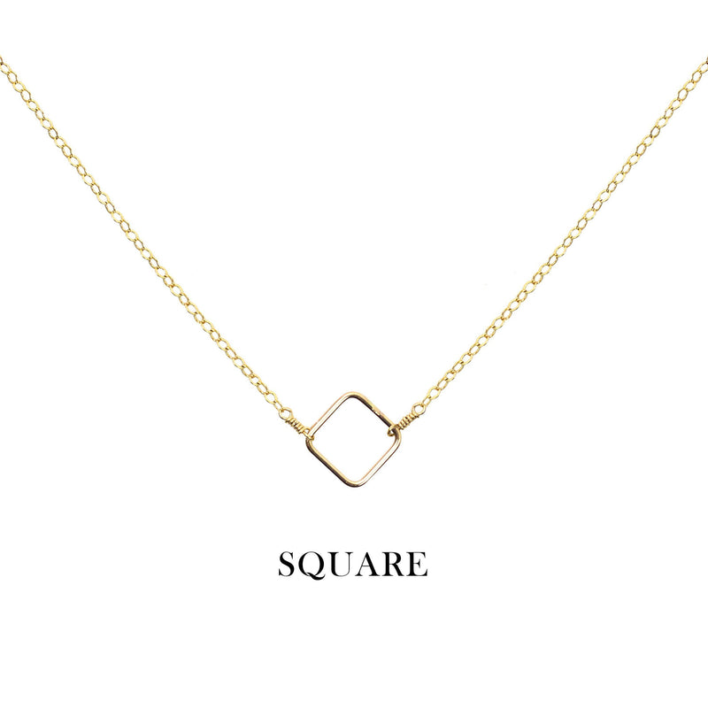 [Lucky Charm] Square Necklace-Lucky Charm Necklace-La Meno