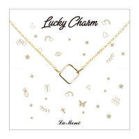[Lucky Charm] Square Necklace-Lucky Charm Necklace-La Meno
