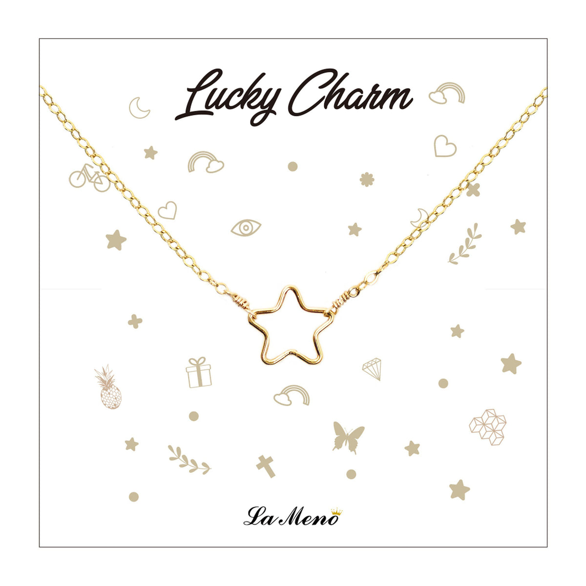 [Lucky Charm] Star Necklace-Lucky Charm Necklace-La Meno