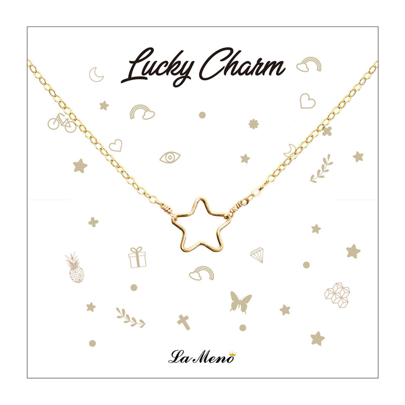 [Lucky Charm] Star Necklace-Lucky Charm Necklace-La Meno