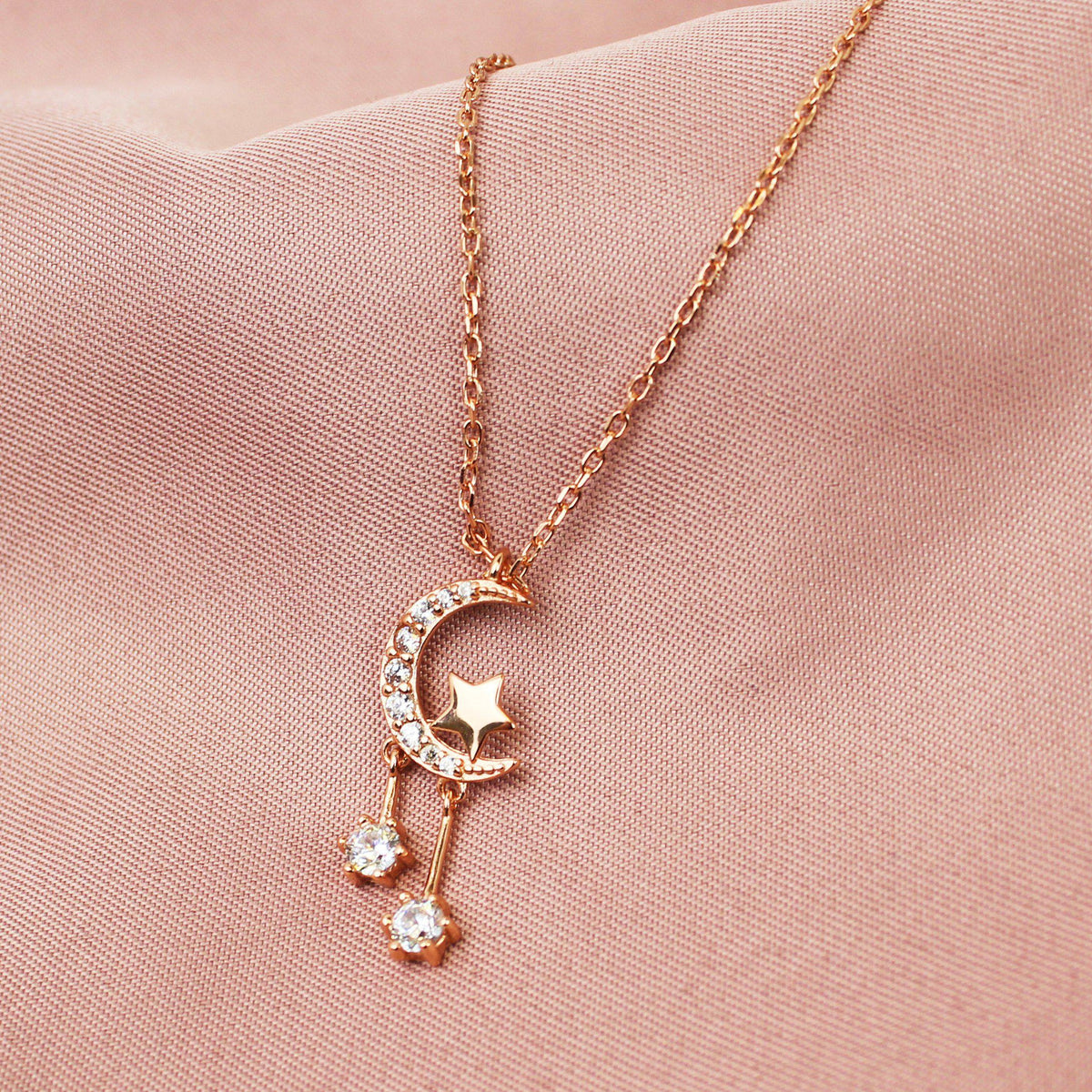 Luna & Star Pendant Necklace-Limited Edition-La Meno