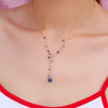 Luxe Treasure Necklace: Blue Ocean-Adorn Necklace-La Meno
