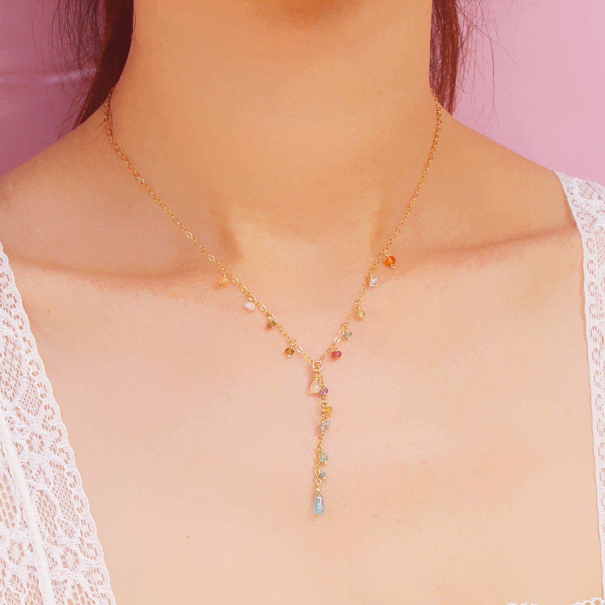 Luxe Treasure Necklace: Flower Field-Adorn Necklace-La Meno