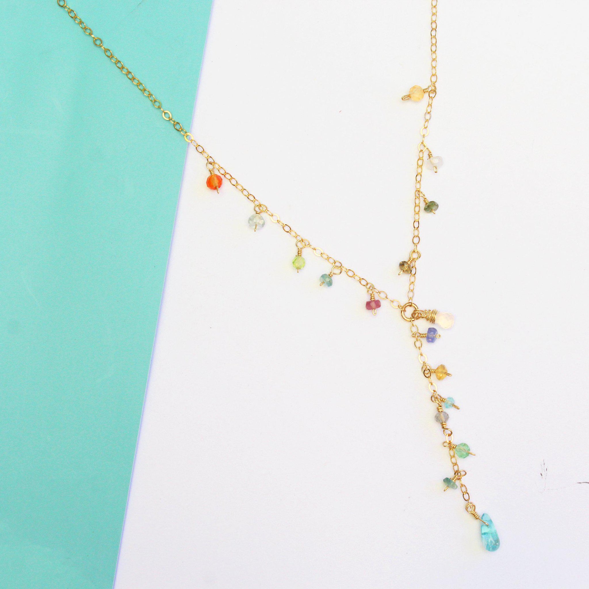 Luxe Treasure Necklace: Flower Field-Adorn Necklace-La Meno