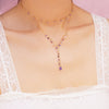 Luxe Treasure Necklace: Lavender-Adorn Necklace-La Meno