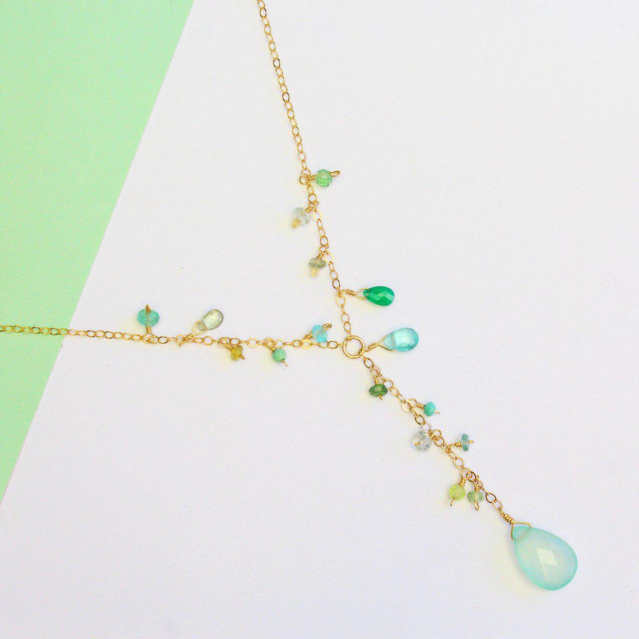 Luxe Treasure Necklace: Fresh Mint
