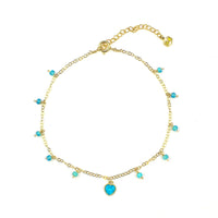 MiniDot Anklet: Heart