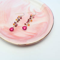 Minidot Earring: Fuschia Quartz-Adorn Earring-La Meno