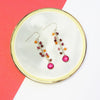 Minidot Earring: Fuschia Quartz-Adorn Earring-La Meno