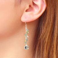 Minidot Earring: Sea Foam Quartz-Adorn Earring-La Meno