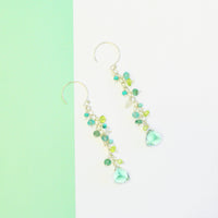 Minidot Earring: Sea Foam Quartz-Adorn Earring-La Meno