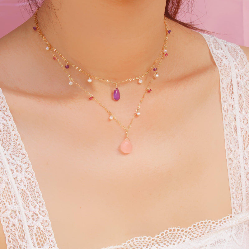 MiniDot Necklace: Candy Dance-Adorn Necklace-La Meno