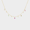 MiniDot Necklace: Colorful Sky-Adorn Necklace-La Meno