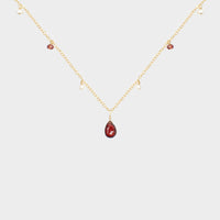 MiniDot Necklace: Pearl + Stone-Adorn Necklace-La Meno